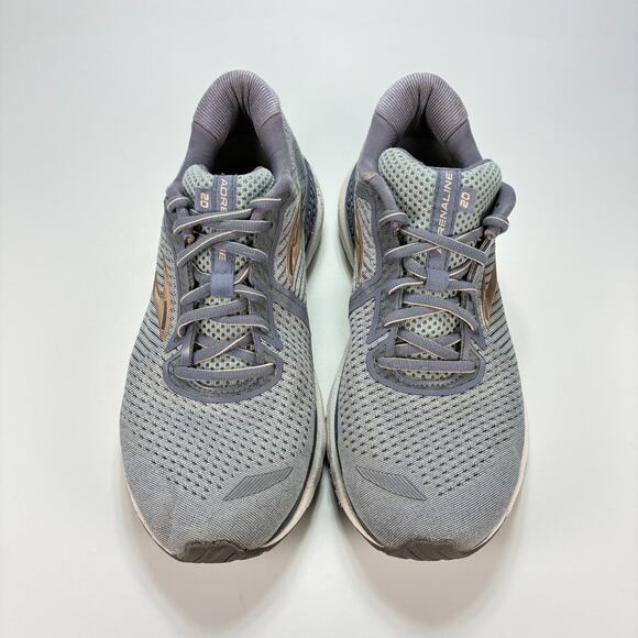Brooks Adrenaline GTS 20 Gray Running Shoes Sneakers 1202961B073 Women's Size 10 - Picture 3 of 10
